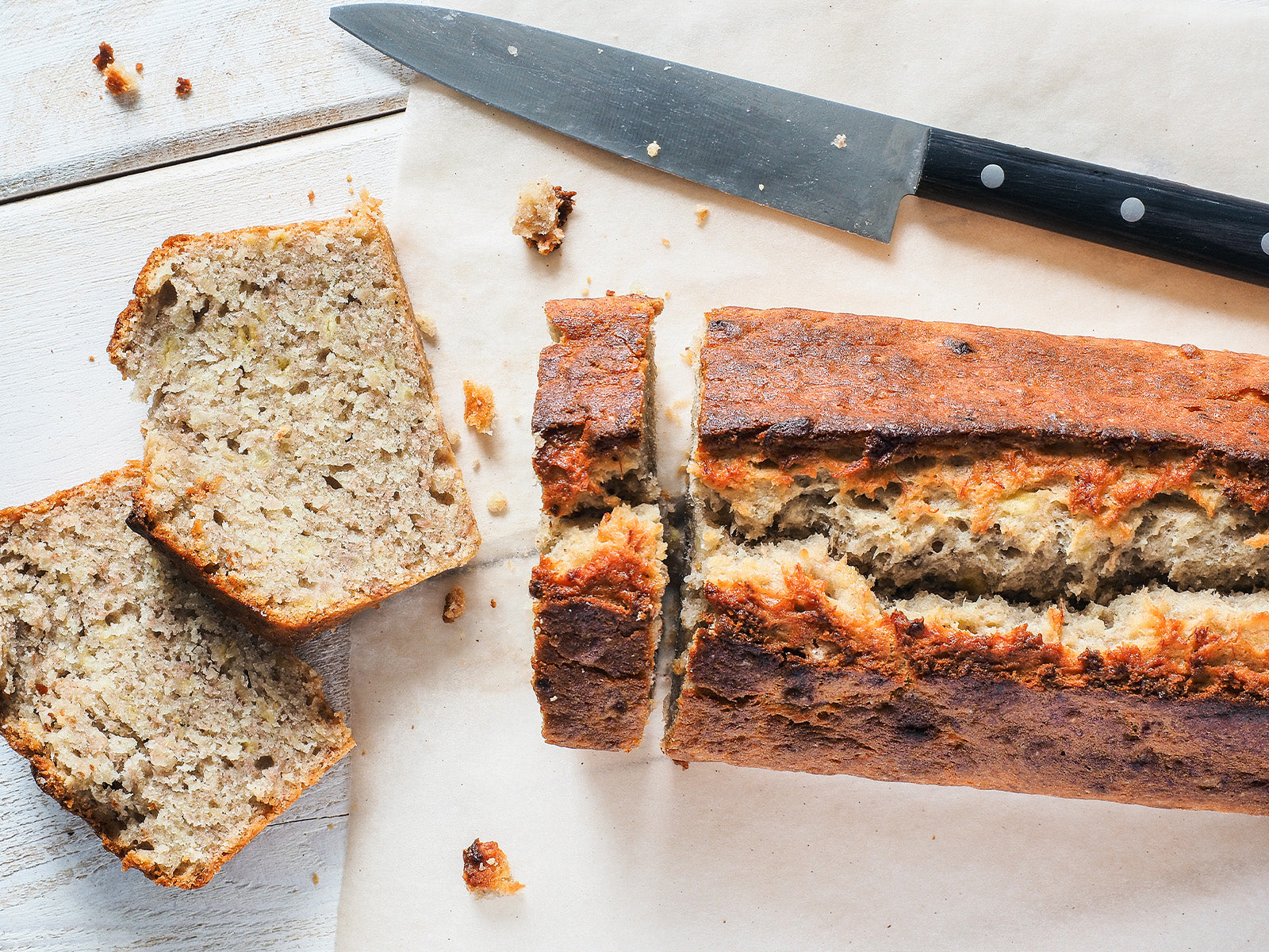 MACADAMIA NUT BANANA BREAD