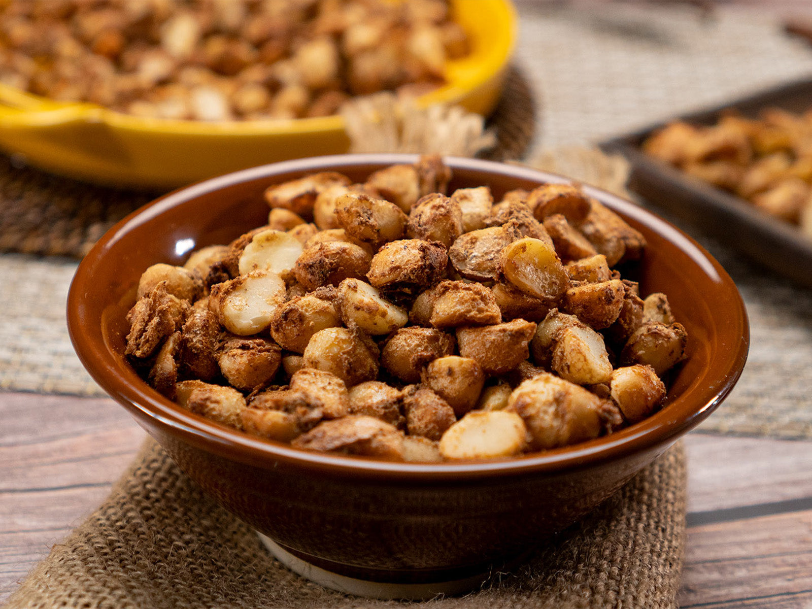 SPICED ROASTED MACADAMIA NUTS